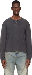 Stockholm (Surfboard) Club Black Faded Henley