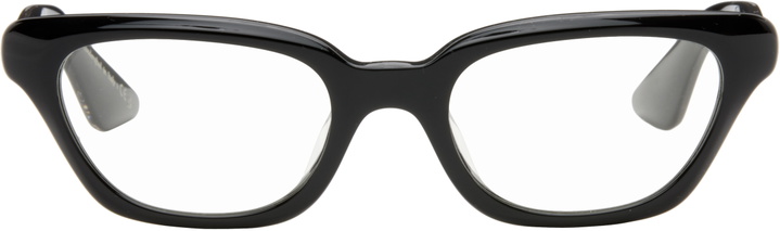 Photo: KHAITE Black Oliver Peoples Edition 1983C Blue Light Glasses