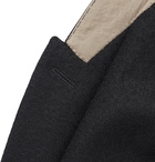 Rick Owens - Double-Breasted Cotton and Wool-Blend Flannel Blazer - Black