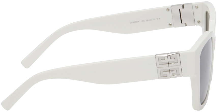 Givenchy White 4G Square Sunglasses Givenchy