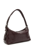 Lemaire Belted Baguette Leather Shoulder bag - Dark Brown - One Size