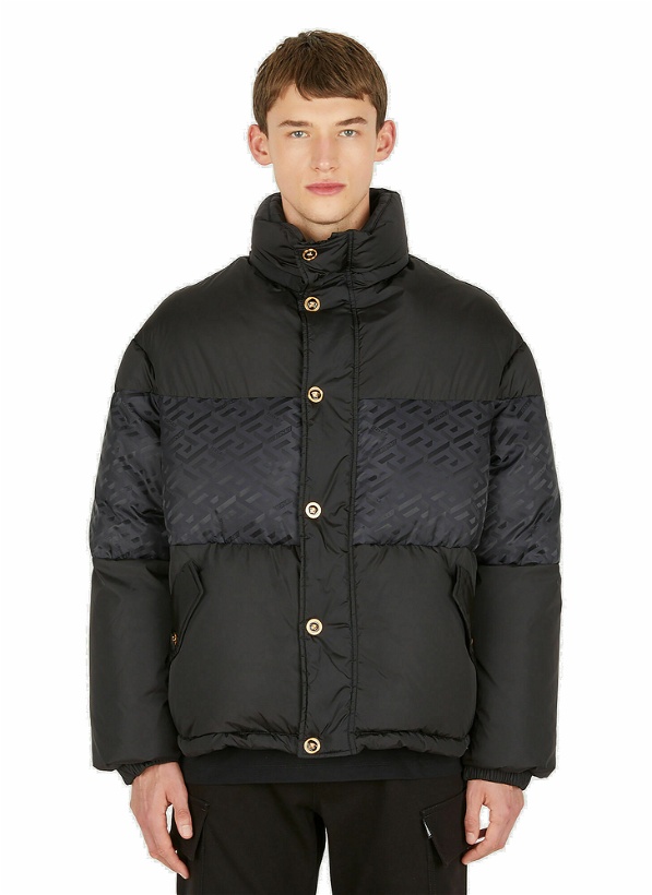Photo: Medusa Quilted Down Jacket in Black