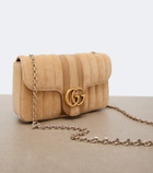 Gucci GG Marmont Mini suede shoulder bag