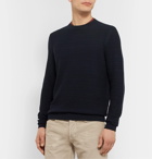 Ermenegildo Zegna - Slim-Fit Textured-Wool Sweater - Blue
