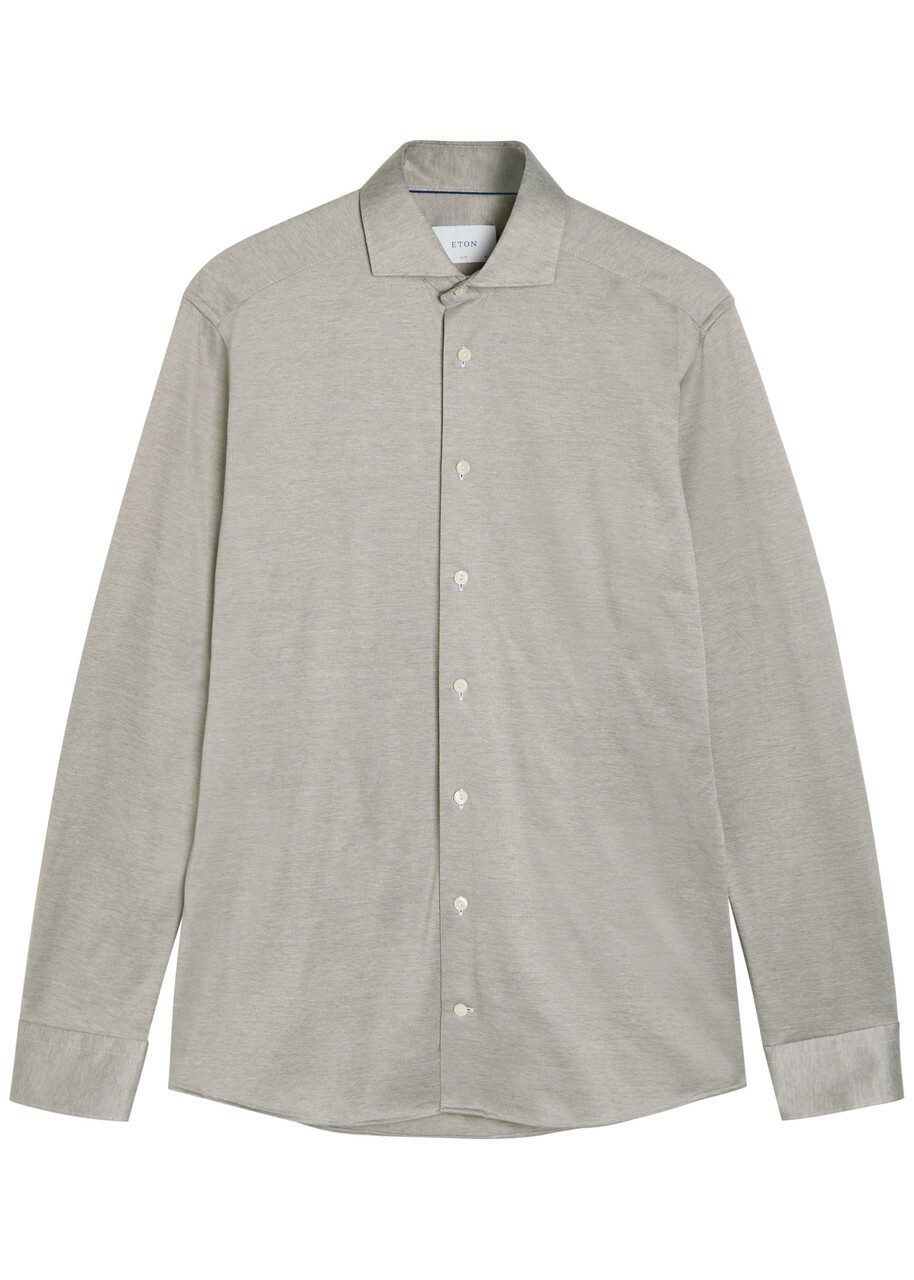 Eton Cotton Shirt Brown