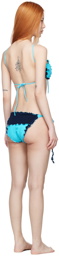 Sherris Blue Nylon Bikini Set