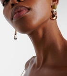 Khaite Keefe 18kt gold-plated drop earrings