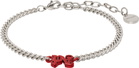 Palm Angels Silver 'PA' Monogram Chain Bracelet