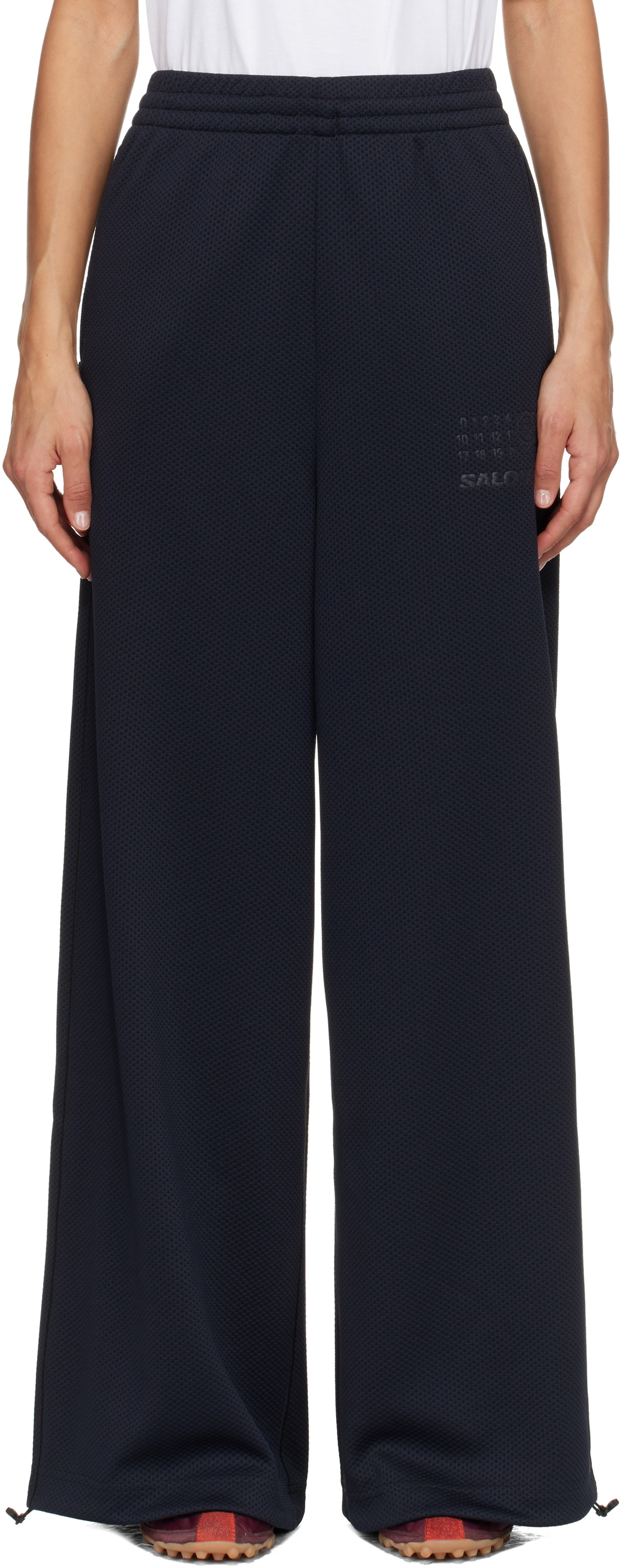 MM6 Maison Margiela Black Salomon Edition Mesh Sweatpants