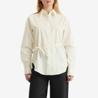 Daily Paper Women's Monogram Button up Shirt in Gardenia