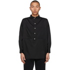 Tanaka Black Popover Work Shirt