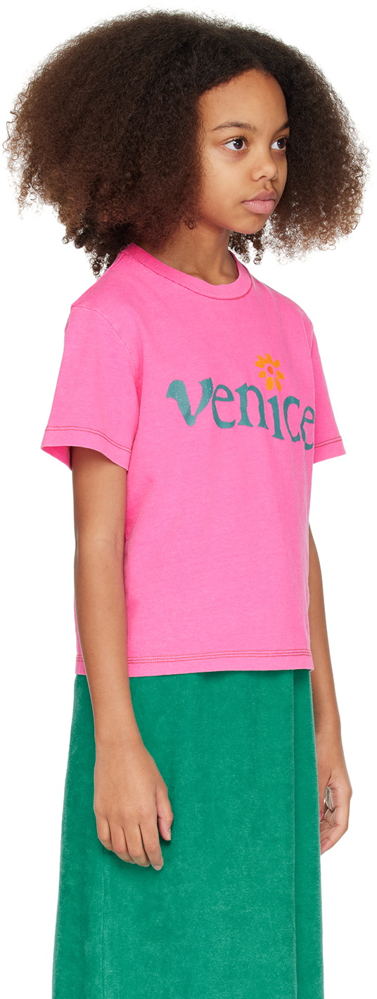 ERL Kids Pink 'Venice' T-Shirt ERL