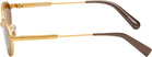 JACQUEMUS Gold 'The Alba' Sunglasses