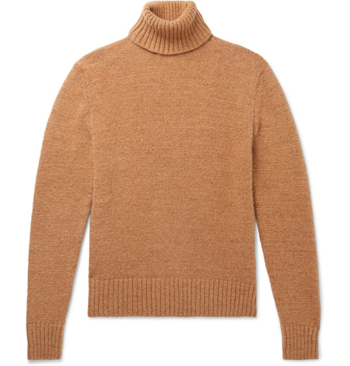 Photo: AMI - Knitted Rollneck Sweater - Brown