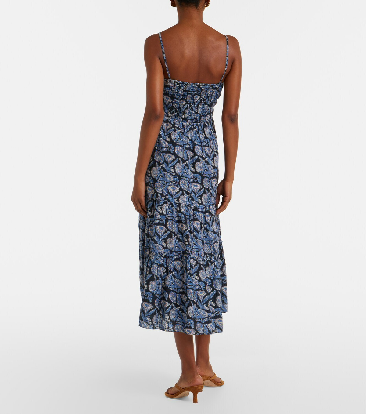 Ulla Johnson Aydin floral cotton-blend midi dress
