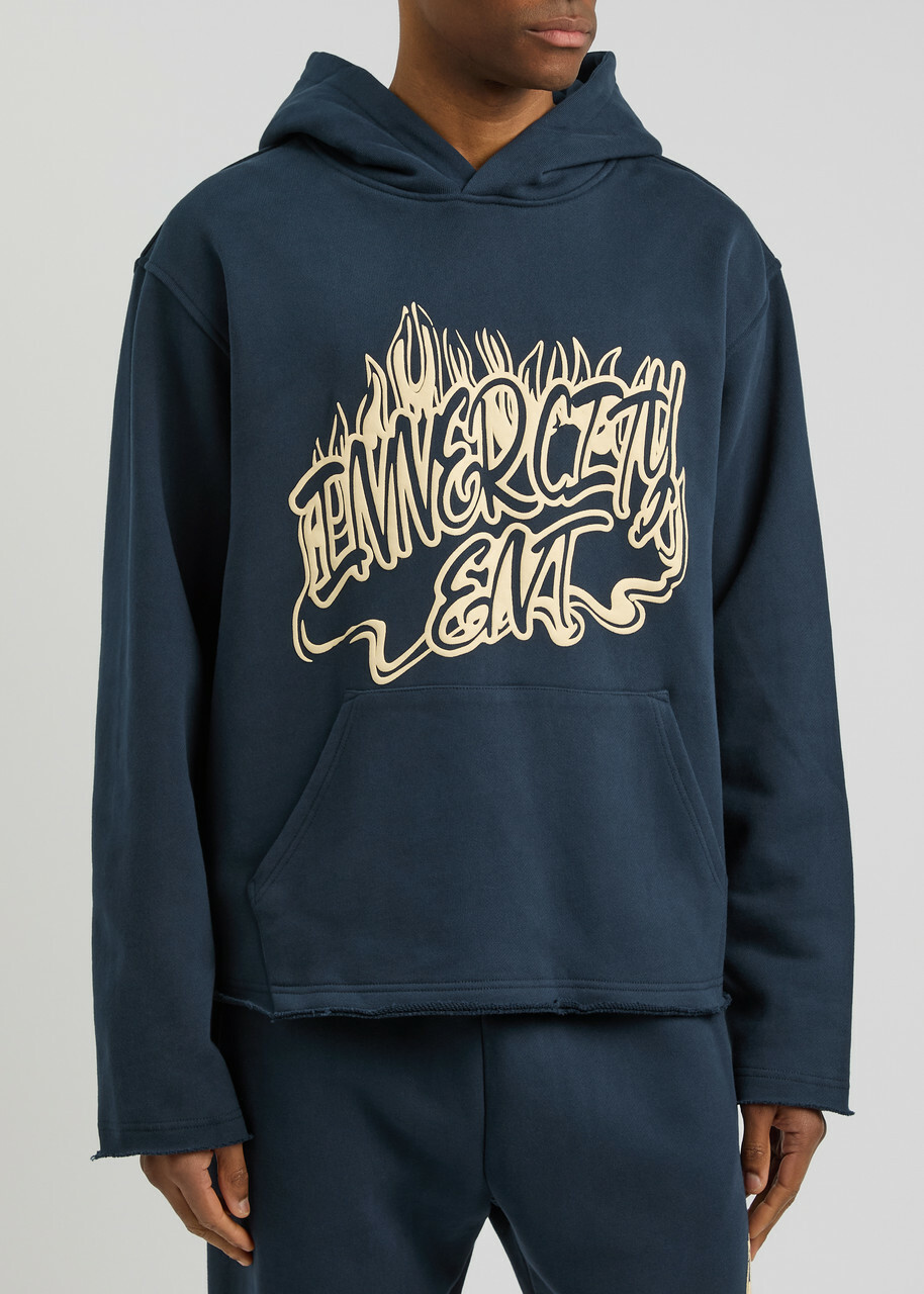 Honor The Gift Entertainment Hooded Cotton Sweatshirt Blue