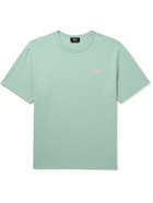 A.P.C. - Logo-Flocked Cotton-Jersey T-Shirt - Green