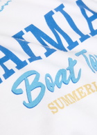 Nahmias Boat Tours Printed Cotton T-shirt White