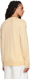 Jil Sander Beige Crewneck Sweater