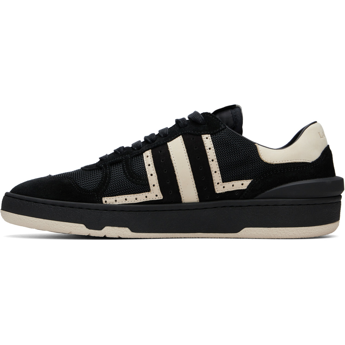 Lanvin Black Clay Perforated Sneakers