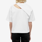 Alexander McQueen Women's Logo T-Shirt in Optical White