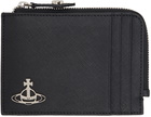 Vivienne Westwood Black Zip Card Holder