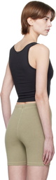 SKIMS Black Cotton Rib Tank Top