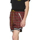 Rhude Red Plaid Shorts