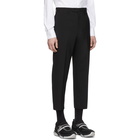 Prada Black Wool Cropped Trousers