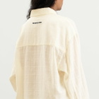 MKI Men's Loose Weave Check Box Dress Shirt in Bone