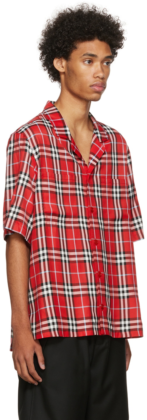 Burberry Red Check Shirt Burberry
