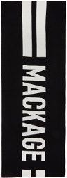 Mackage Black Wool Juno Scarf