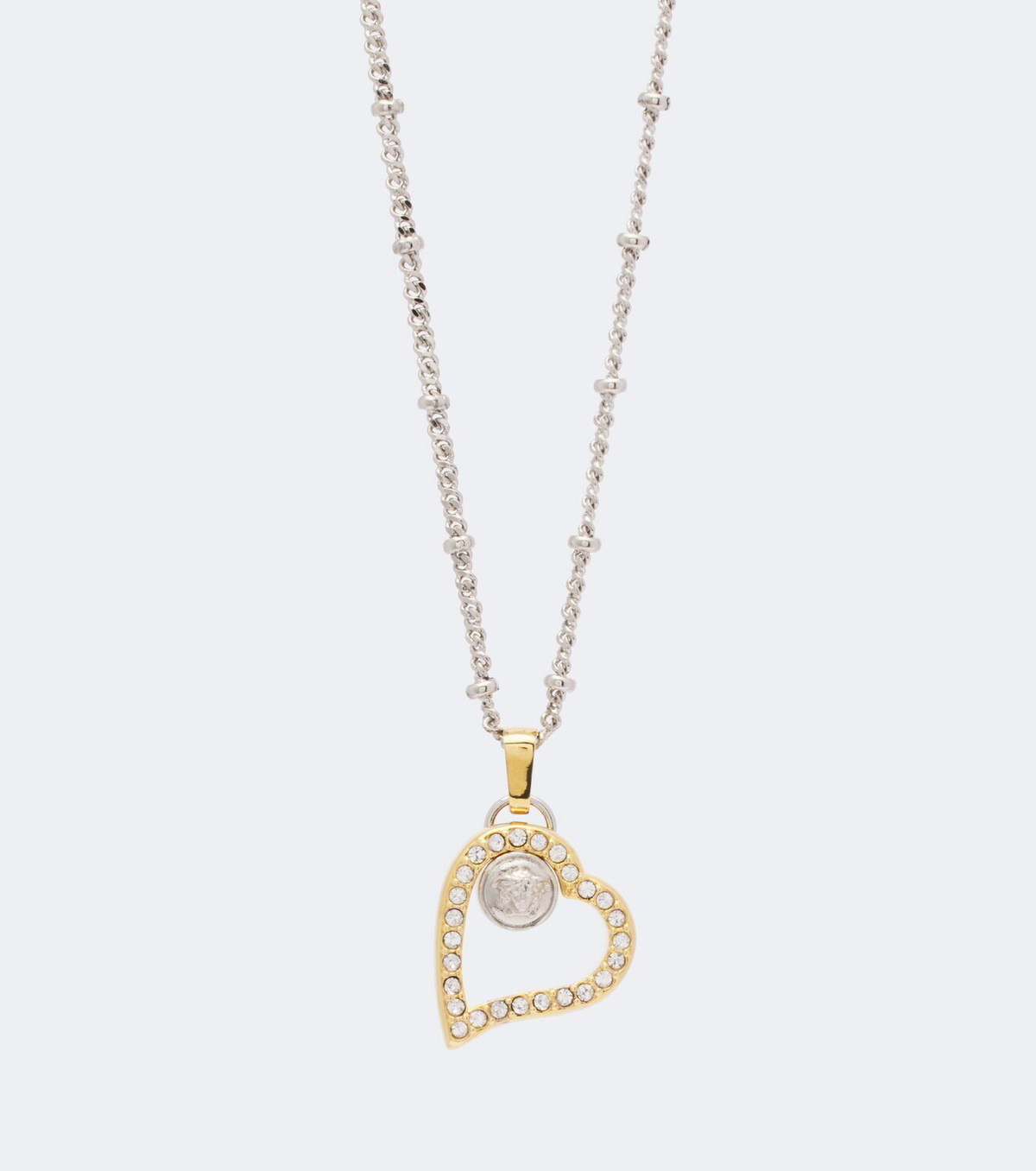 Versace Medusa embellished pendant necklace