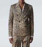 Dolce&Gabbana Leopard-print cotton-blend blazer