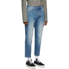 AMI Alexandre Mattiussi Blue Tapered Fit Jeans