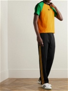 adidas Consortium - Wales Bonner Logo-Print Striped Cotton T-Shirt - Yellow