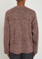 The Elder Statesman Dume Melange Cashmere Jumper Bordeaux
