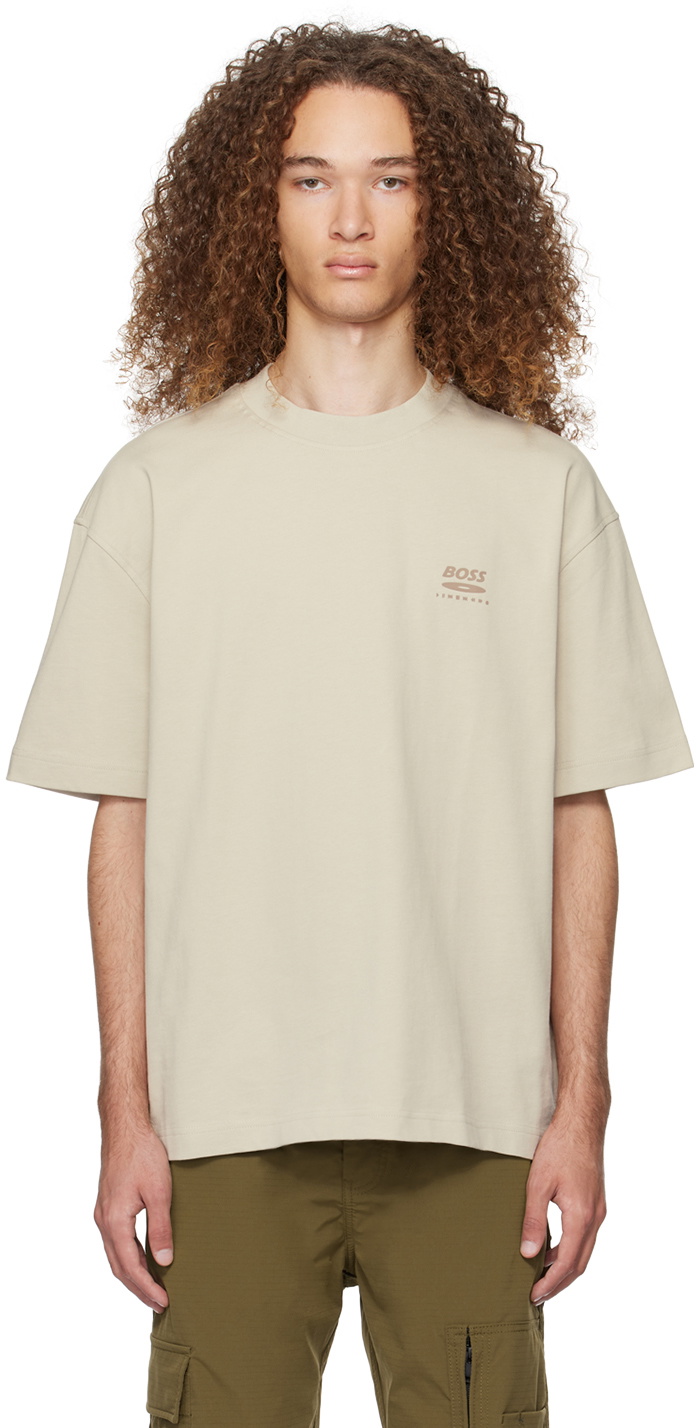 Boss - Man - Beige - T-shirt main image 1