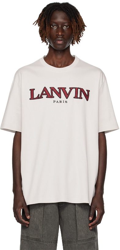 Photo: Lanvin Gray Classic Curb T-Shirt