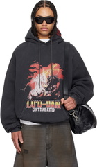 LU'U DAN Gray 'Year of the Horse' Oversized Hoodie