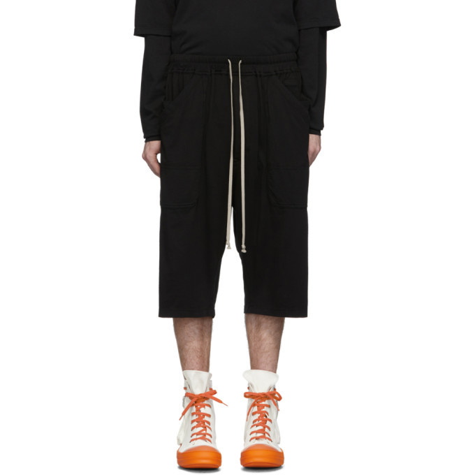 Photo: Rick Owens Drkshdw Black MT Drawstring Shorts