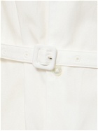 AURALEE Short Sleeve Buttoned Cotton Jumpsuit