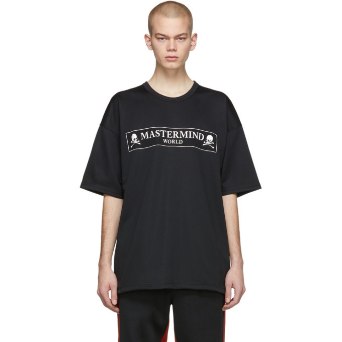 Photo: mastermind WORLD Black Boxy Pique T-Shirt