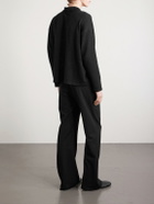 BODE - Anisette Pointelle-Knit Cotton Polo Shirt - Black