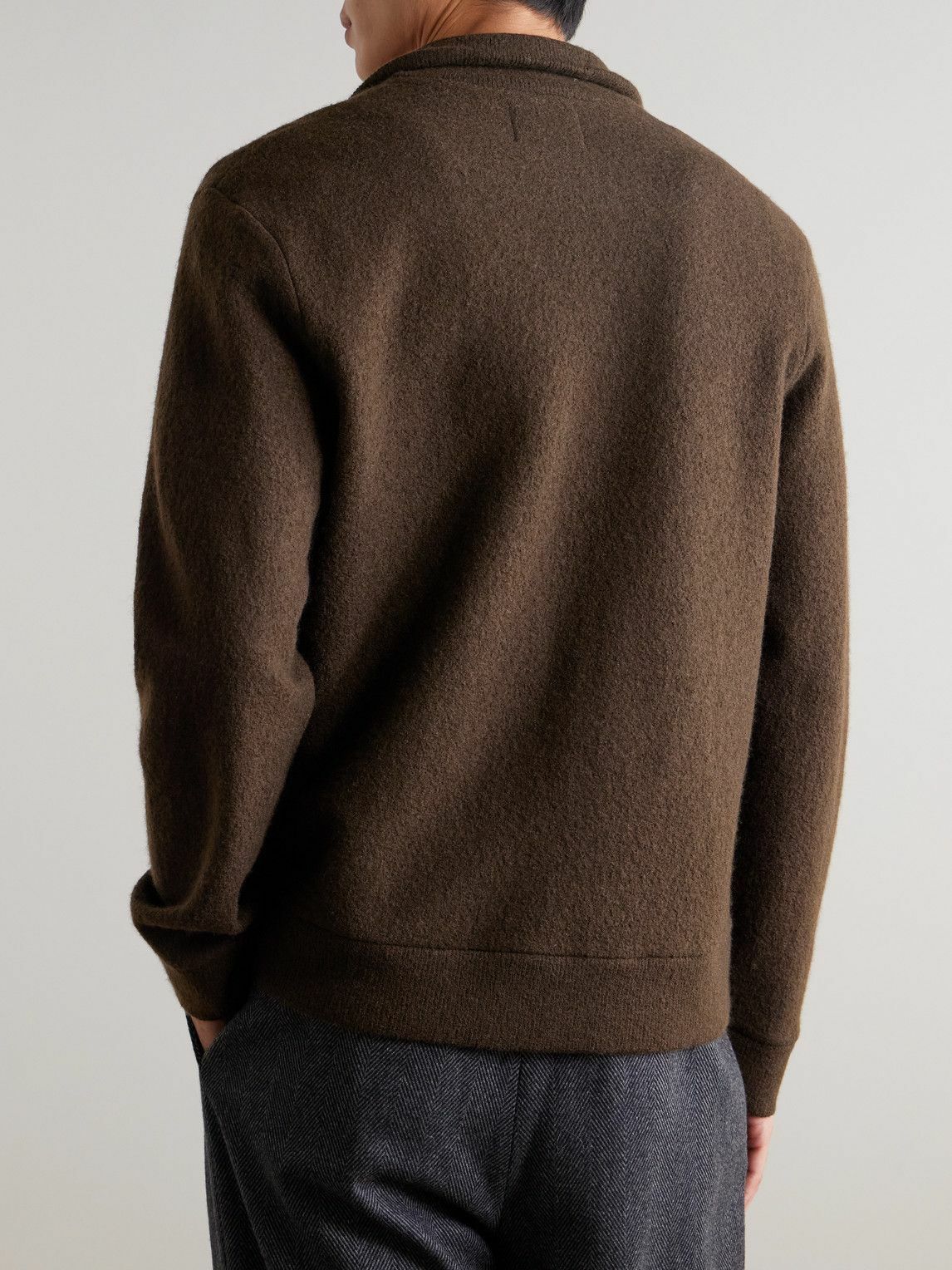 NN07 - 6398 Merino Wool-Felt Jacket - Brown