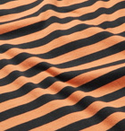 Albam - Striped Cotton-Jersey T-Shirt - Orange