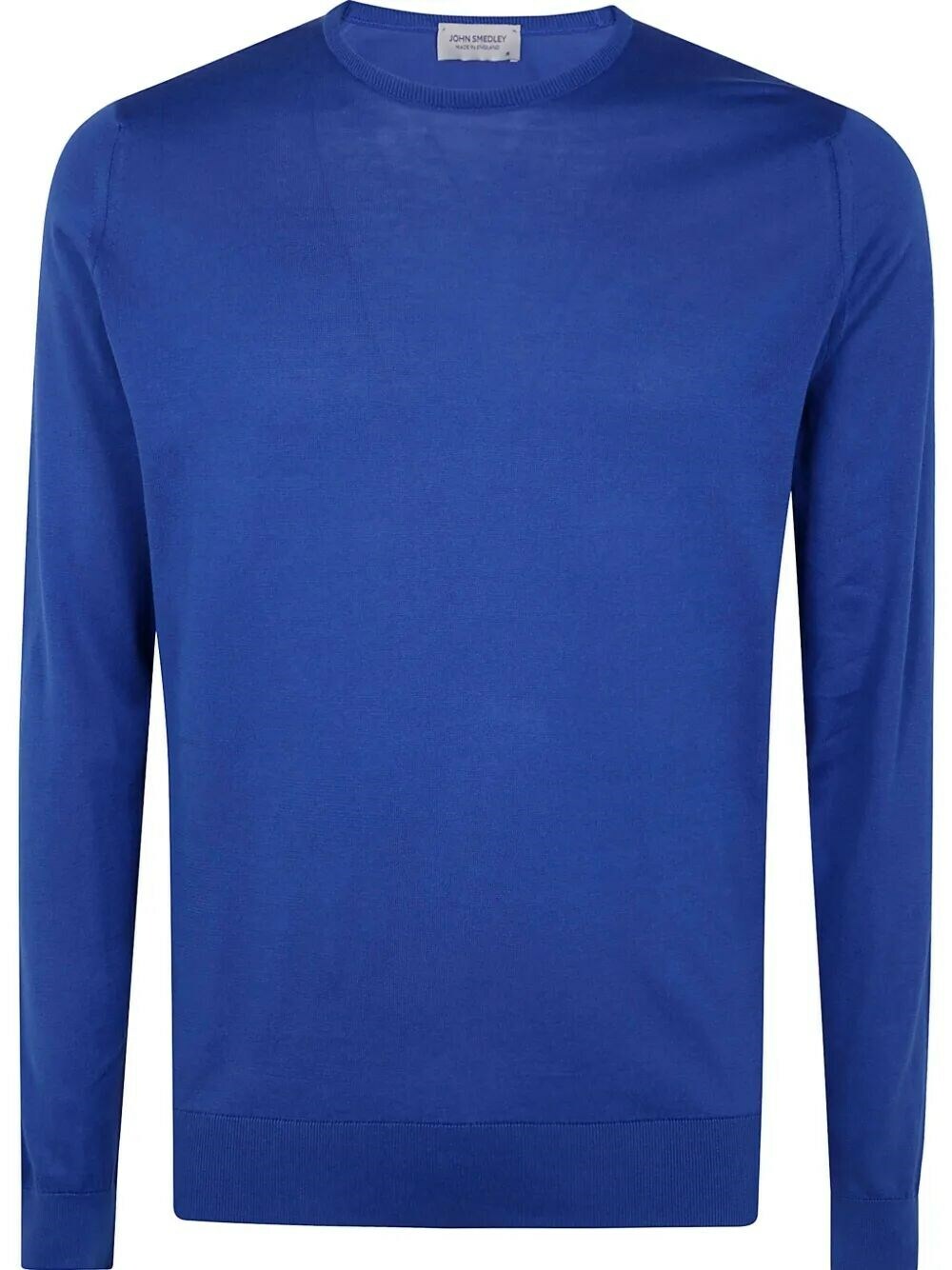 John Smedley Hatfield Long Sleeves Crewneck Pullover in Blue