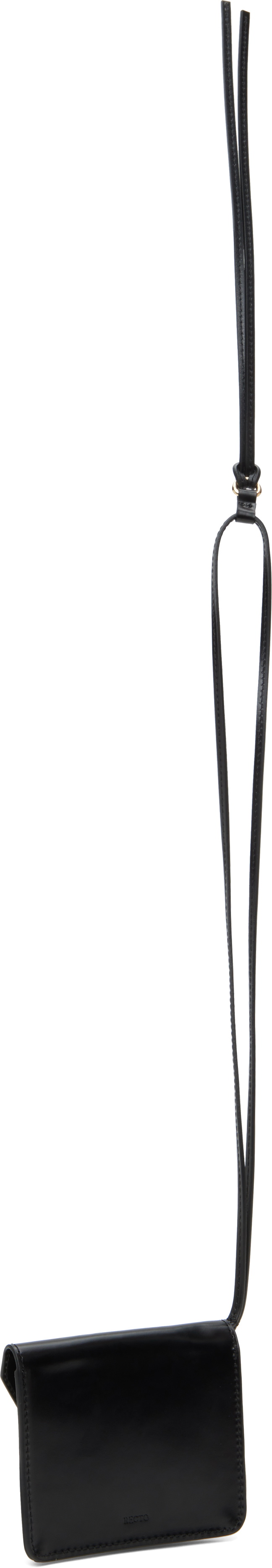 RECTO Black Mini Pocket Necklace Pouch