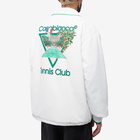 Casablanca Men's Tennis Club Icon Coach Jacket in White