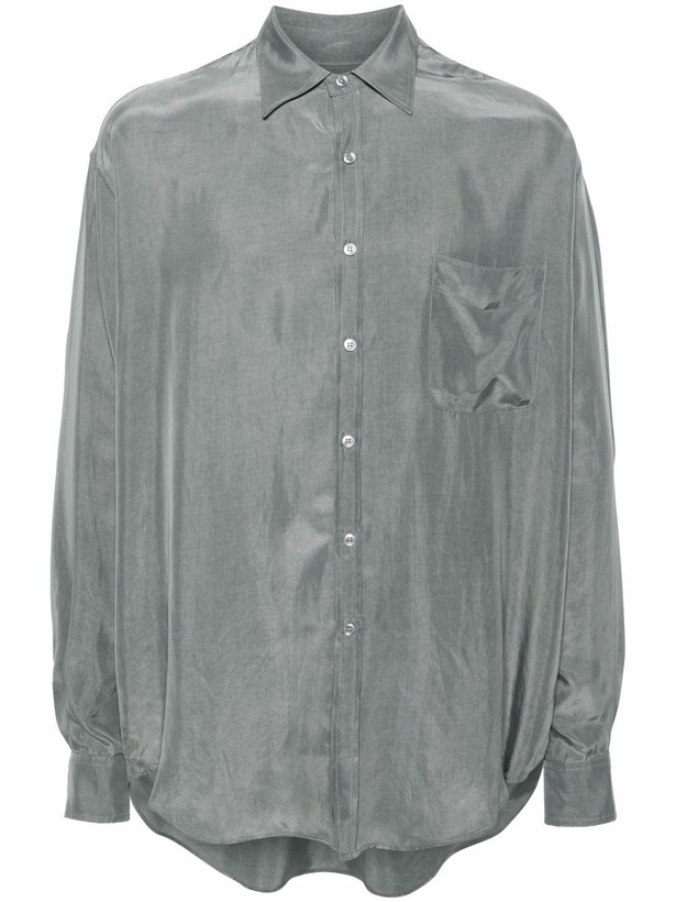Photo: The Frankie Shop Grey Leland Long-Sleeve Shirt